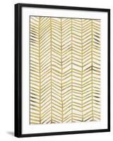 Herringbone - Gold-Cat Coquillette-Framed Giclee Print