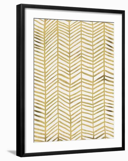 Herringbone - Gold-Cat Coquillette-Framed Giclee Print