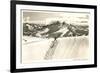 Herringbone Ski Track, Telluride, Colorado-null-Framed Premium Giclee Print