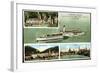 Herrnskretschen, Dampfer Dresden, Elbe, Bad Schandau-null-Framed Giclee Print