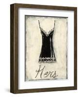 Hers- French Lace-Chariklia Zarris-Framed Art Print