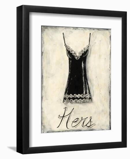 Hers- French Lace-Chariklia Zarris-Framed Art Print