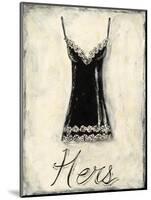 Hers- French Lace-Chariklia Zarris-Mounted Art Print