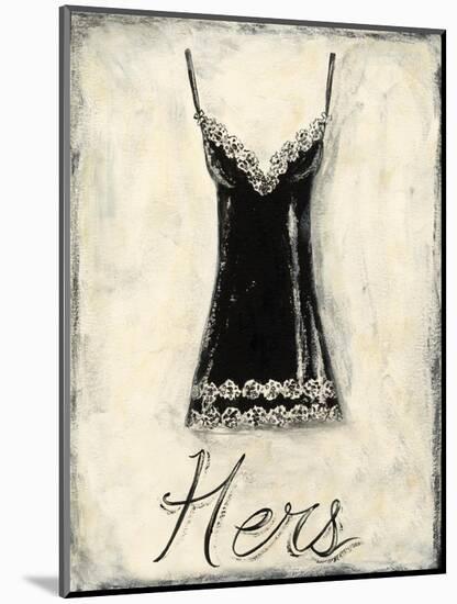 Hers- French Lace-Chariklia Zarris-Mounted Art Print