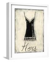 Hers- French Lace-Chariklia Zarris-Framed Art Print