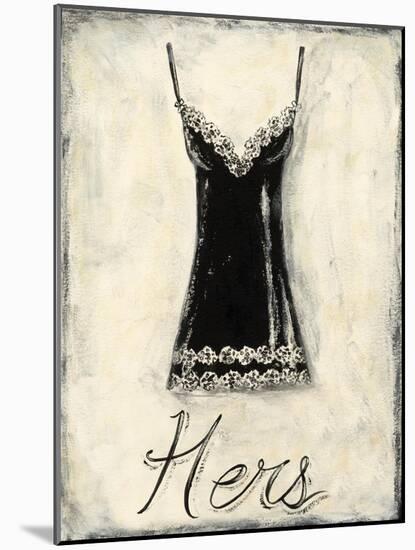 Hers- French Lace-Chariklia Zarris-Mounted Art Print