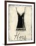 Hers- French Lace-Chariklia Zarris-Framed Art Print