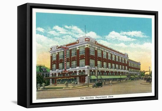 Hershey, Pennsylvania, Exterior View of the Hershey Department Store-Lantern Press-Framed Stretched Canvas