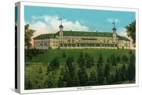 Hershey, Pennsylvania, Exterior View of the Hotel Hershey-Lantern Press-Stretched Canvas