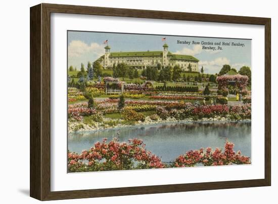 Hershey Rose Garden and Hotel, Hershey, Pennsylvania-null-Framed Art Print