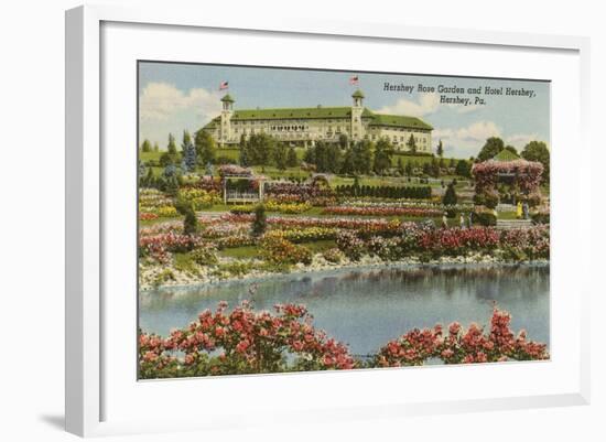 Hershey Rose Garden and Hotel, Hershey, Pennsylvania-null-Framed Art Print