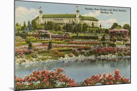 Hershey Rose Garden and Hotel, Hershey, Pennsylvania-null-Mounted Art Print