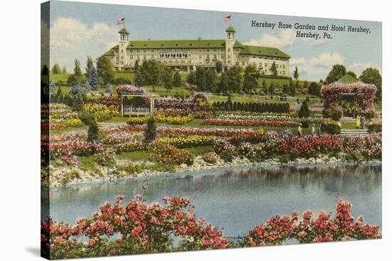 Hershey Rose Garden and Hotel, Hershey, Pennsylvania-null-Stretched Canvas