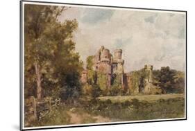 Herstmonceux Castle, East Sussex-Wilfrid Ball-Mounted Art Print