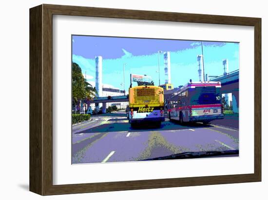 Hertz Avis, Los Angeles, California-Steve Ash-Framed Giclee Print