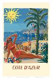 Cote d’Azur - France - The French Riveria-Hervé Baille-Framed Art Print