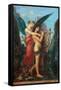 Hesiod and the Muse-Gustave Moreau-Framed Stretched Canvas