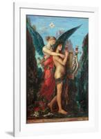 Hesiod and the Muse-Gustave Moreau-Framed Art Print