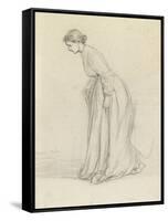 Hesitant Steps-George L. Du Maurier-Framed Stretched Canvas