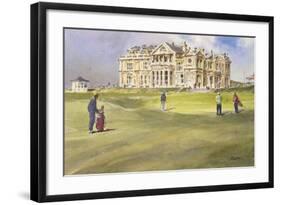 Hesitation at St. Andrews-Robert Wade-Framed Premium Giclee Print