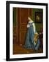 Hesitation, Possibly Madame Monteaux, C.1867-Alfred Emile Stevens-Framed Giclee Print