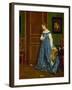 Hesitation, Possibly Madame Monteaux, C.1867-Alfred Emile Stevens-Framed Giclee Print