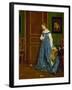 Hesitation, Possibly Madame Monteaux, C.1867-Alfred Emile Stevens-Framed Giclee Print