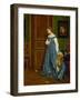 Hesitation, Possibly Madame Monteaux, C.1867-Alfred Emile Stevens-Framed Giclee Print