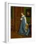 Hesitation, Possibly Madame Monteaux, C.1867-Alfred Emile Stevens-Framed Giclee Print