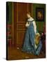Hesitation, Possibly Madame Monteaux, C.1867-Alfred Emile Stevens-Stretched Canvas