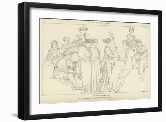 Hesoid and the Muses-John Flaxman-Framed Giclee Print