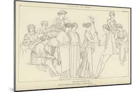 Hesoid and the Muses-John Flaxman-Mounted Giclee Print