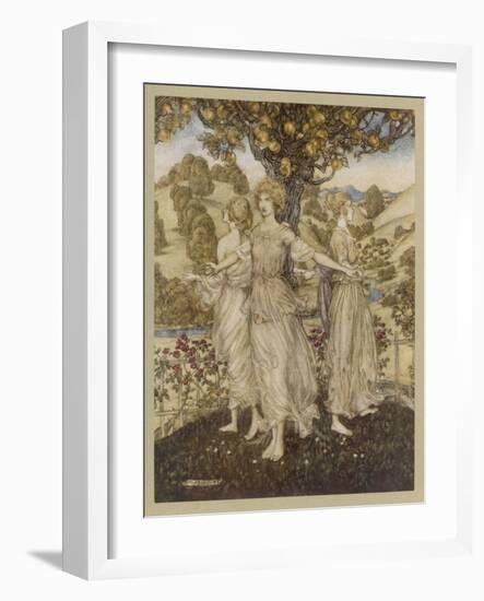 Hesperides-Arthur Rackham-Framed Art Print