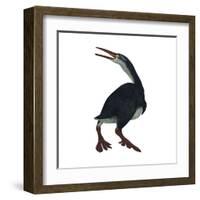 Hesperornis Was a A Flightless Bird That Lived During the Cretaceous Period-null-Framed Art Print