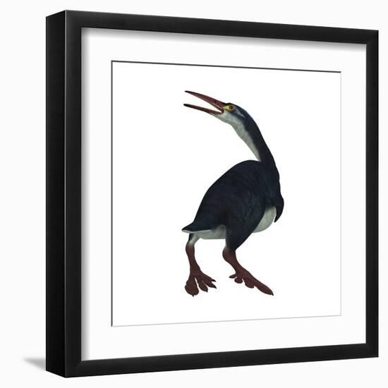 Hesperornis Was a A Flightless Bird That Lived During the Cretaceous Period-null-Framed Art Print