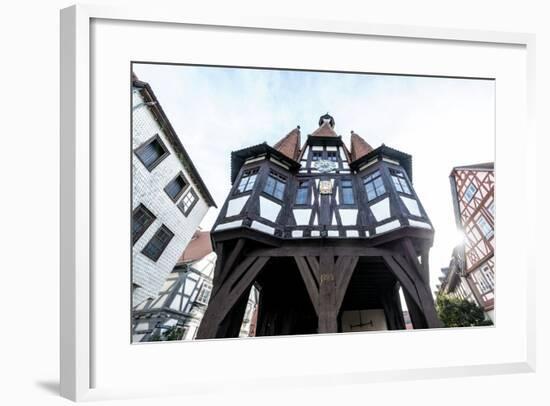 Hesse, Germany, Michelstadt, the Historical Michelstadt City Hall in the Old Town-Bernd Wittelsbach-Framed Photographic Print