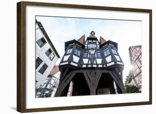 Hesse, Germany, Michelstadt, the Historical Michelstadt City Hall in the Old Town-Bernd Wittelsbach-Framed Photographic Print