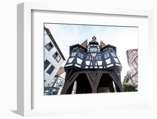 Hesse, Germany, Michelstadt, the Historical Michelstadt City Hall in the Old Town-Bernd Wittelsbach-Framed Photographic Print