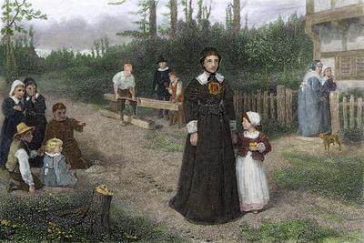 'Hester Prynne and His Daughter Pearl. Characters of the American Novel ...