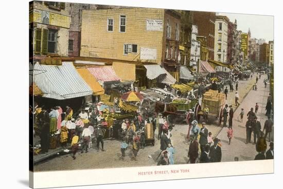 Hester Street, New York City-null-Stretched Canvas