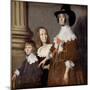 Hester Tradescant and Her Stepchildren, John and Frances, C. 1644-null-Mounted Giclee Print