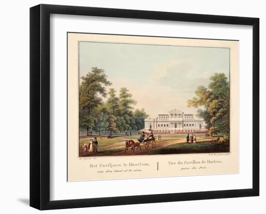 Het Paviljoen Te Jaarlem, Van Den Hout Af Te Zien. Vue Du Pavillon De Harlem, Prise Du Bois, 1825-Bendrik Greeven-Framed Giclee Print