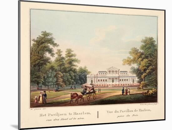 Het Paviljoen Te Jaarlem, Van Den Hout Af Te Zien. Vue Du Pavillon De Harlem, Prise Du Bois, 1825-Bendrik Greeven-Mounted Giclee Print