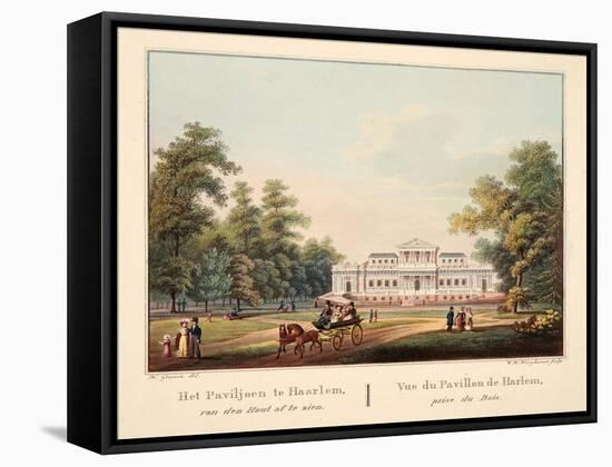 Het Paviljoen Te Jaarlem, Van Den Hout Af Te Zien. Vue Du Pavillon De Harlem, Prise Du Bois, 1825-Bendrik Greeven-Framed Stretched Canvas
