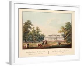 Het Paviljoen Te Jaarlem, Van Den Hout Af Te Zien. Vue Du Pavillon De Harlem, Prise Du Bois, 1825-Bendrik Greeven-Framed Giclee Print