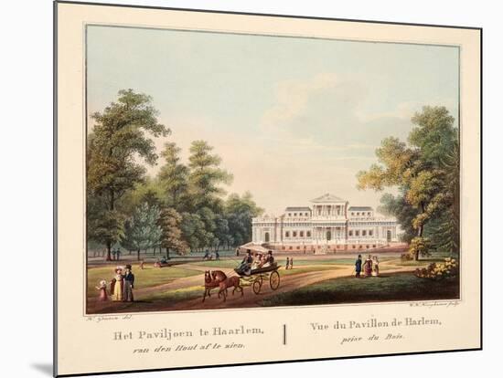 Het Paviljoen Te Jaarlem, Van Den Hout Af Te Zien. Vue Du Pavillon De Harlem, Prise Du Bois, 1825-Bendrik Greeven-Mounted Giclee Print