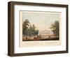 Het Paviljoen Te Jaarlem, Van Den Hout Af Te Zien. Vue Du Pavillon De Harlem, Prise Du Bois, 1825-Bendrik Greeven-Framed Giclee Print