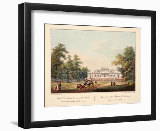 Het Paviljoen Te Jaarlem, Van Den Hout Af Te Zien. Vue Du Pavillon De Harlem, Prise Du Bois, 1825-Bendrik Greeven-Framed Giclee Print