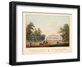 Het Paviljoen Te Jaarlem, Van Den Hout Af Te Zien. Vue Du Pavillon De Harlem, Prise Du Bois, 1825-Bendrik Greeven-Framed Giclee Print