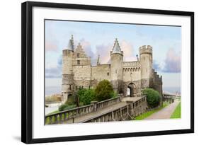 Het Steen Castle, Antwerpen-neirfy-Framed Photographic Print